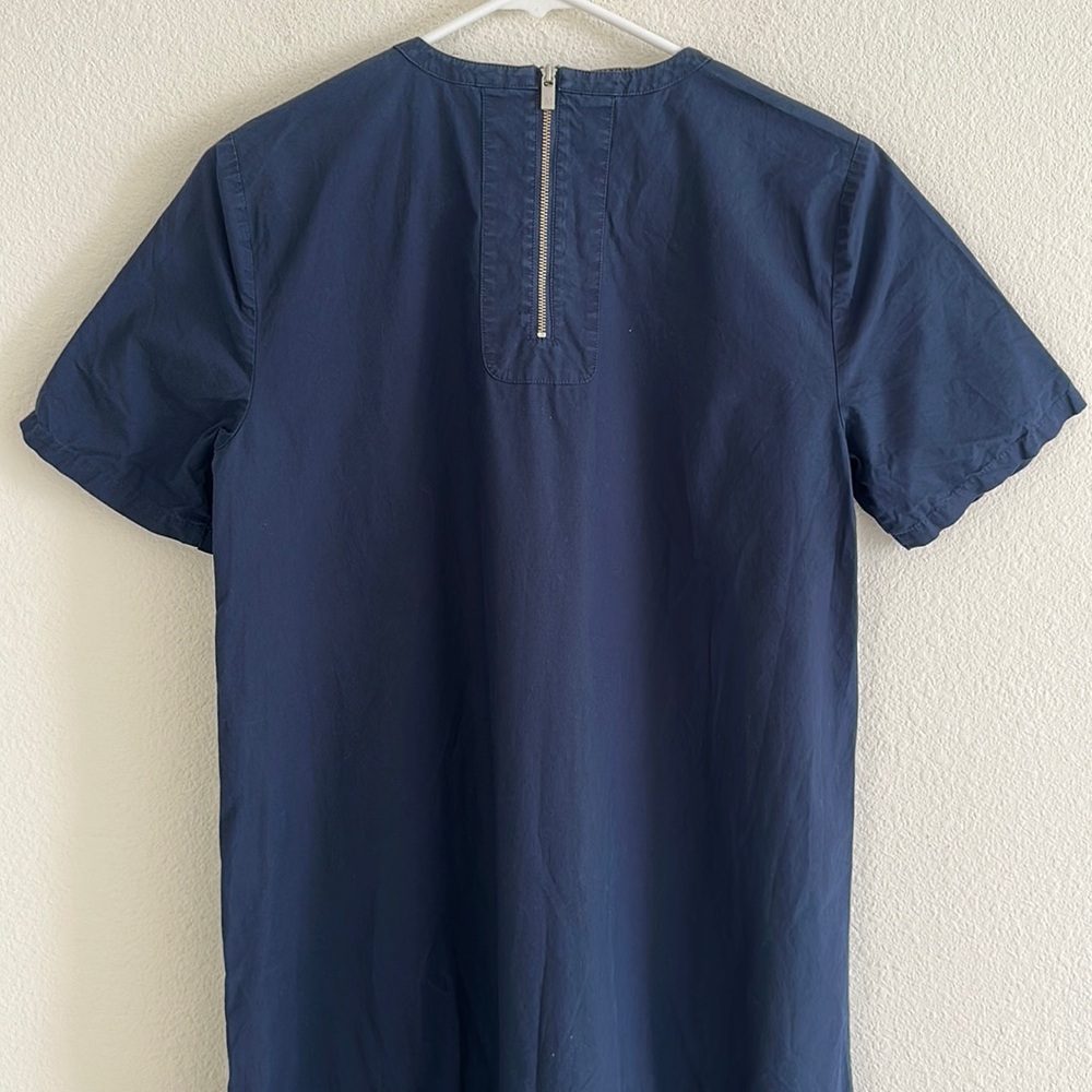 Scotch & Soda Navy Poplin Dress - Picture 8 of 11